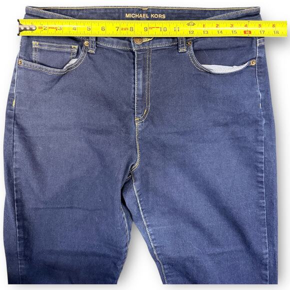 EUC Michael Kors Izzy Skinny Jeans Dark Wash Size 14 - Picture 6 of 9